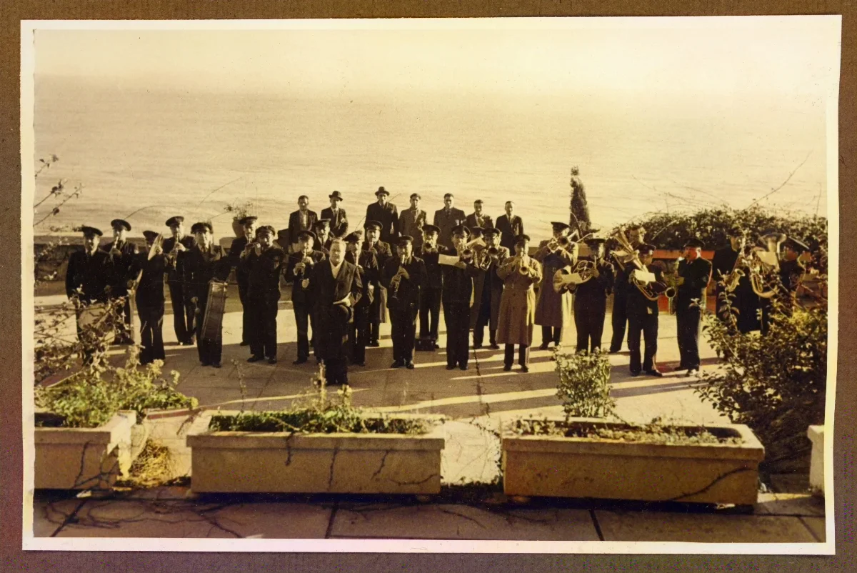 Acto oficial presidencial en los jardines de Viña del Mar — Viña del Mar — 1940 | Chile de Ayer