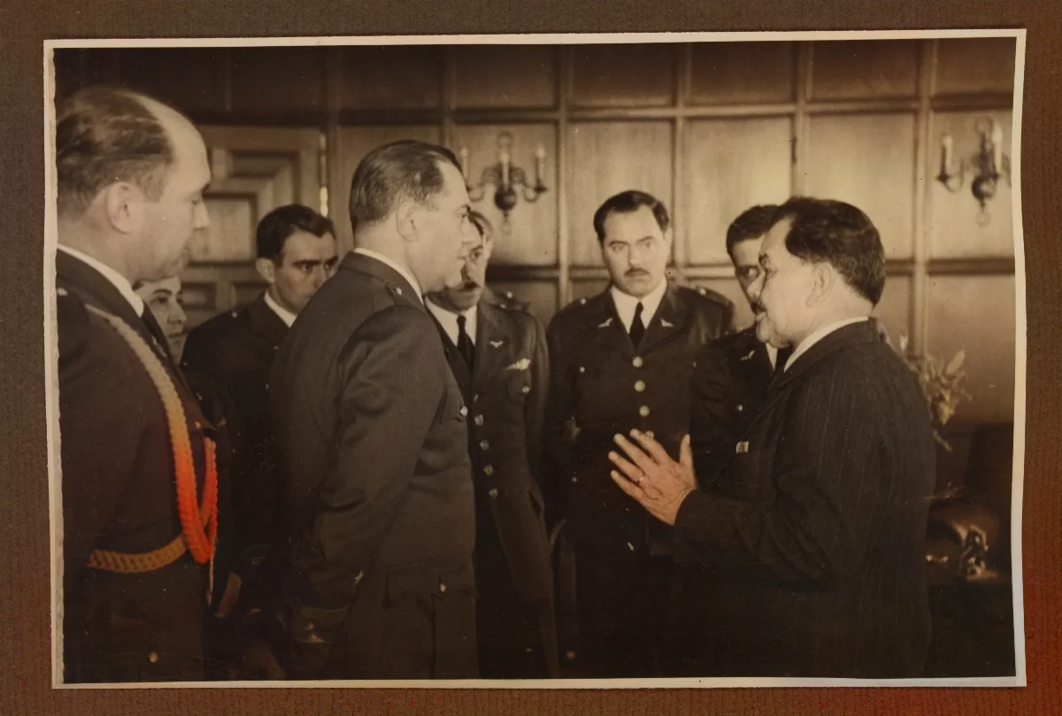 Acto oficial con autoridades militares en Viña del Mar — Viña del Mar — 1940 | Chile de Ayer