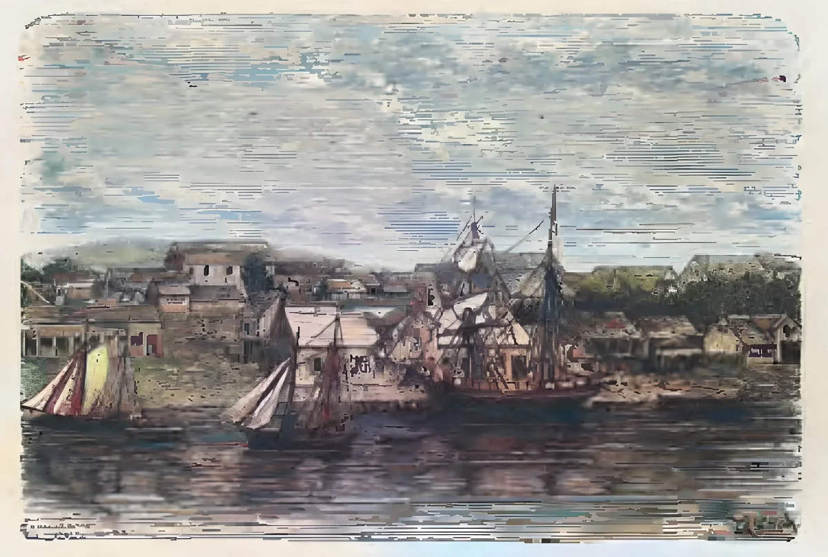 Valdivia - Centro de la ciudad — 1872 | Chile de Ayer