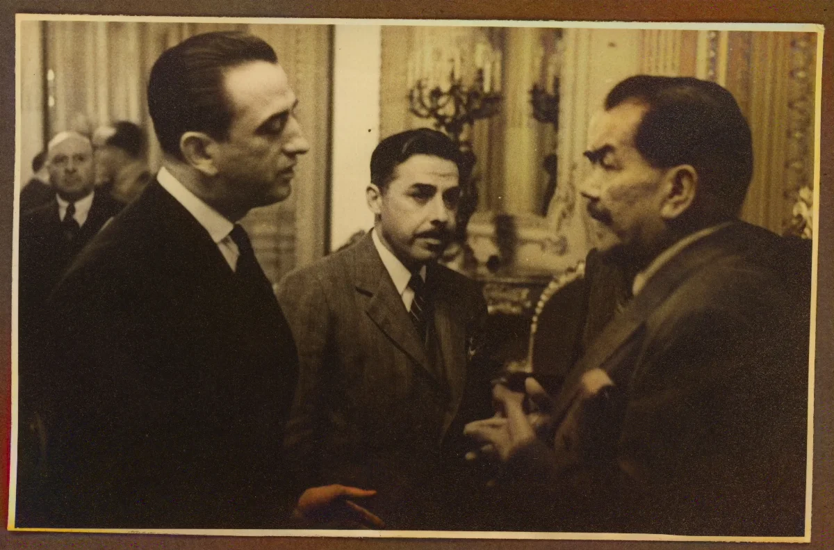 Presidente Pedro Aguirre Cerda en conversación oficial — Viña del Mar — 1940 | Chile de Ayer