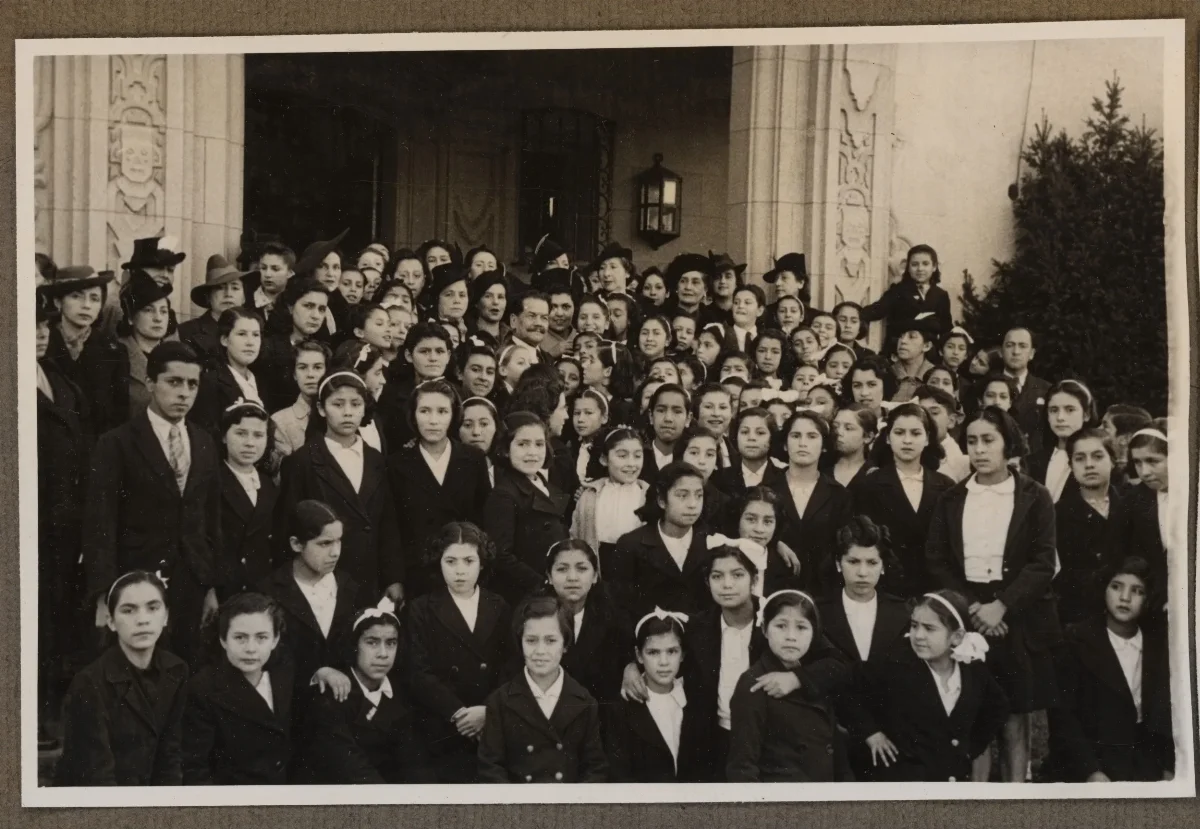 Acto oficial con delegación ciudadana en Viña del Mar — Viña del Mar — 1940 | Chile de Ayer