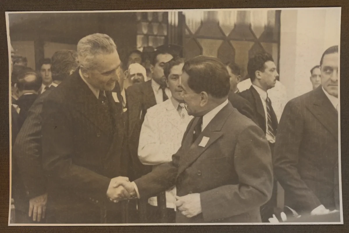 Pedro Aguirre Cerda en acto de protocolo presidencial — aprox. 1939 | Chile de Ayer