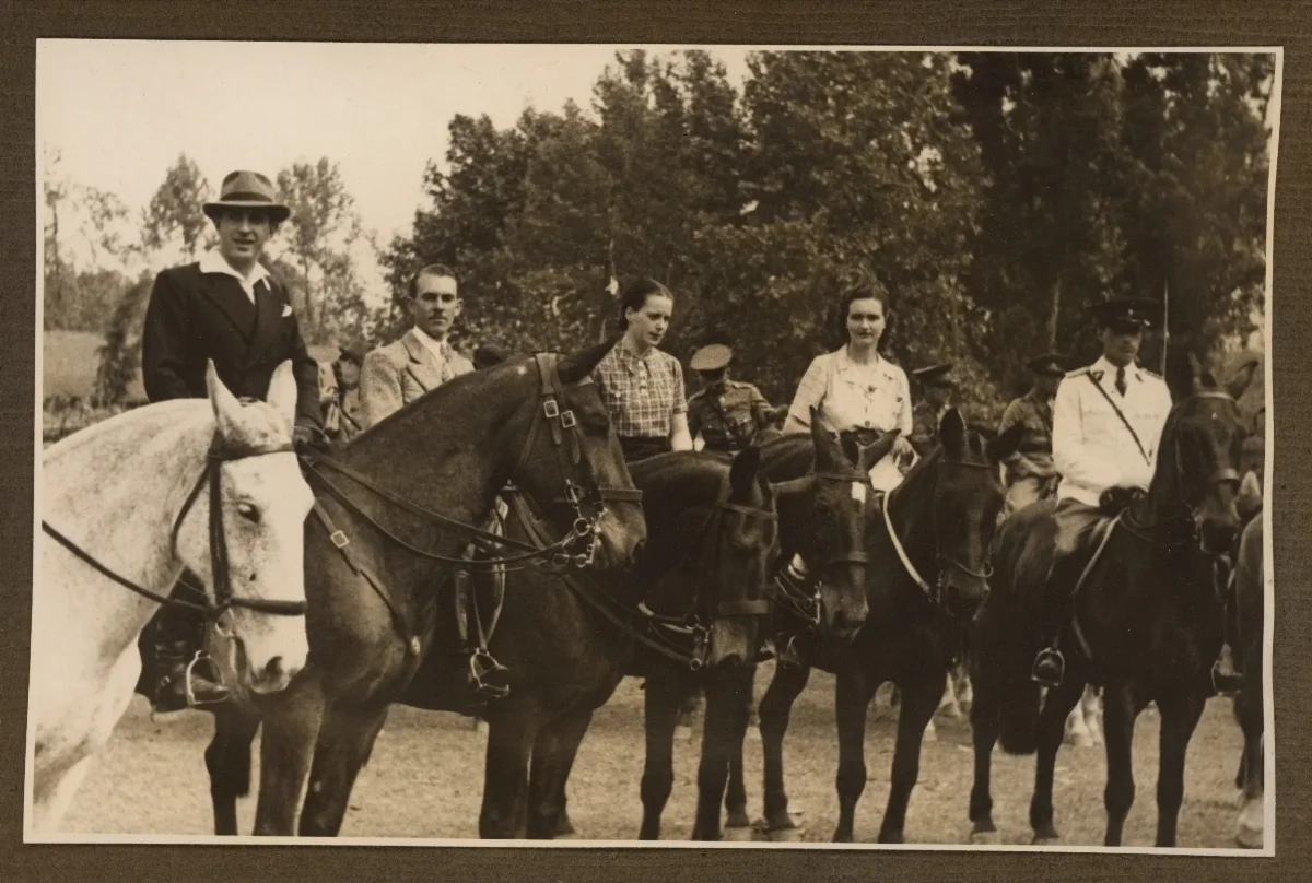Presidente Pedro Aguirre Cerda en acto ecuestre oficial — aprox. 1939 | Chile de Ayer