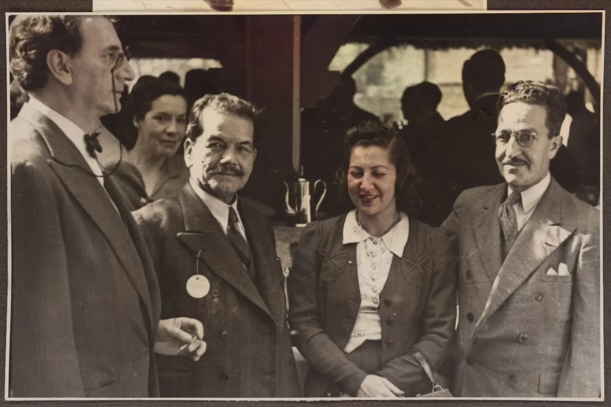 Pedro Aguirre Cerda durante recepción oficial con dignatarios — aprox. 1939 | Chile de Ayer