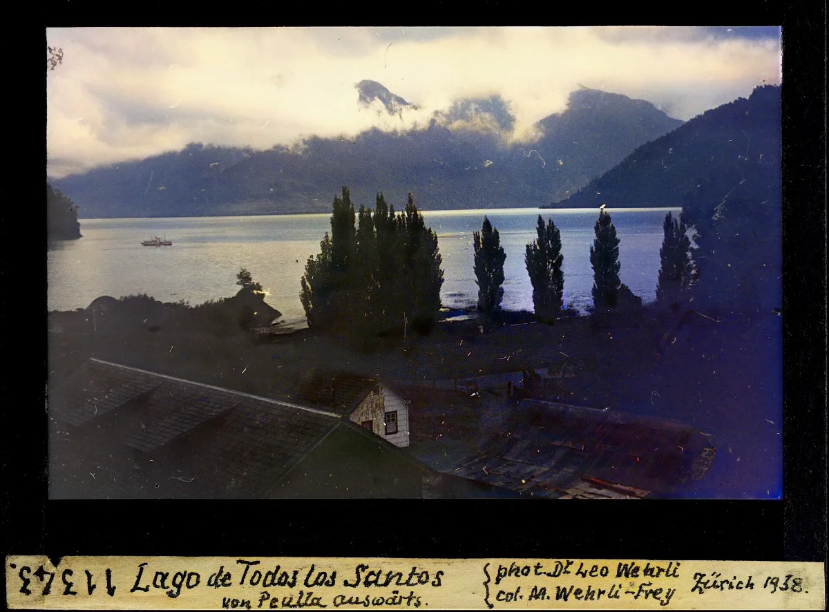 Lago de Todos los Santos von Peulla auswärts — 1938 | Chile de Ayer