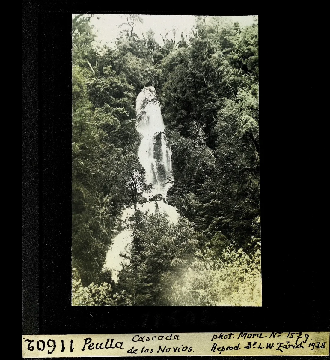 Peulla, Cascada de los Novios — Puerto Montt — 1938 | Chile de Ayer