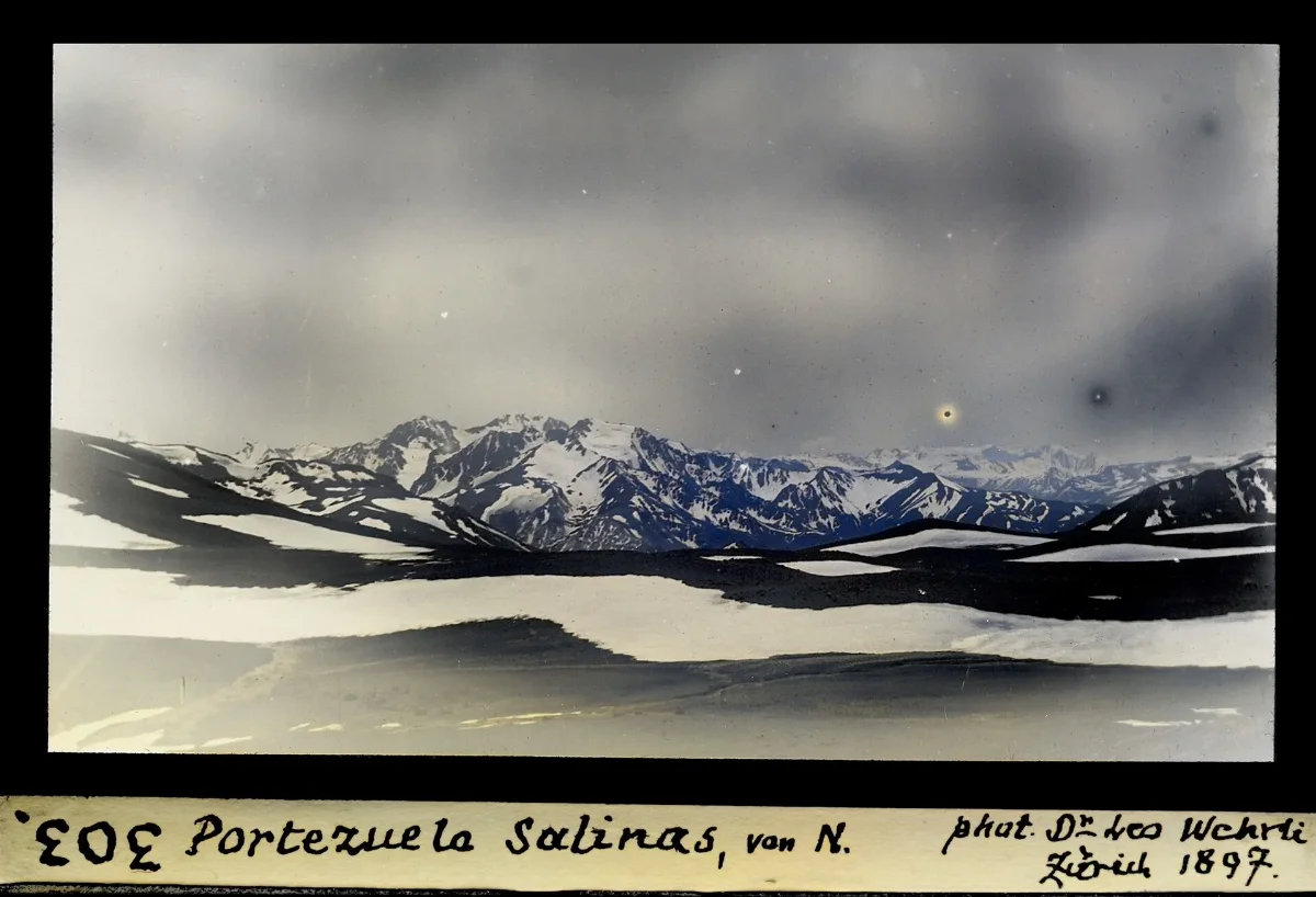 Portezuelo Salinas von Norden — 1897 | Chile de Ayer