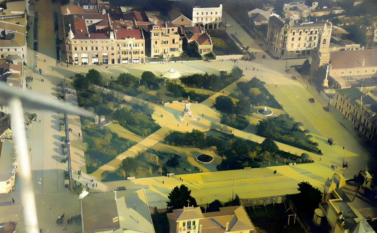 Plaza Muñoz Gamero de Punta Arenas 1920 — Plaza Muñoz Gamero — 1920 | Chile de Ayer