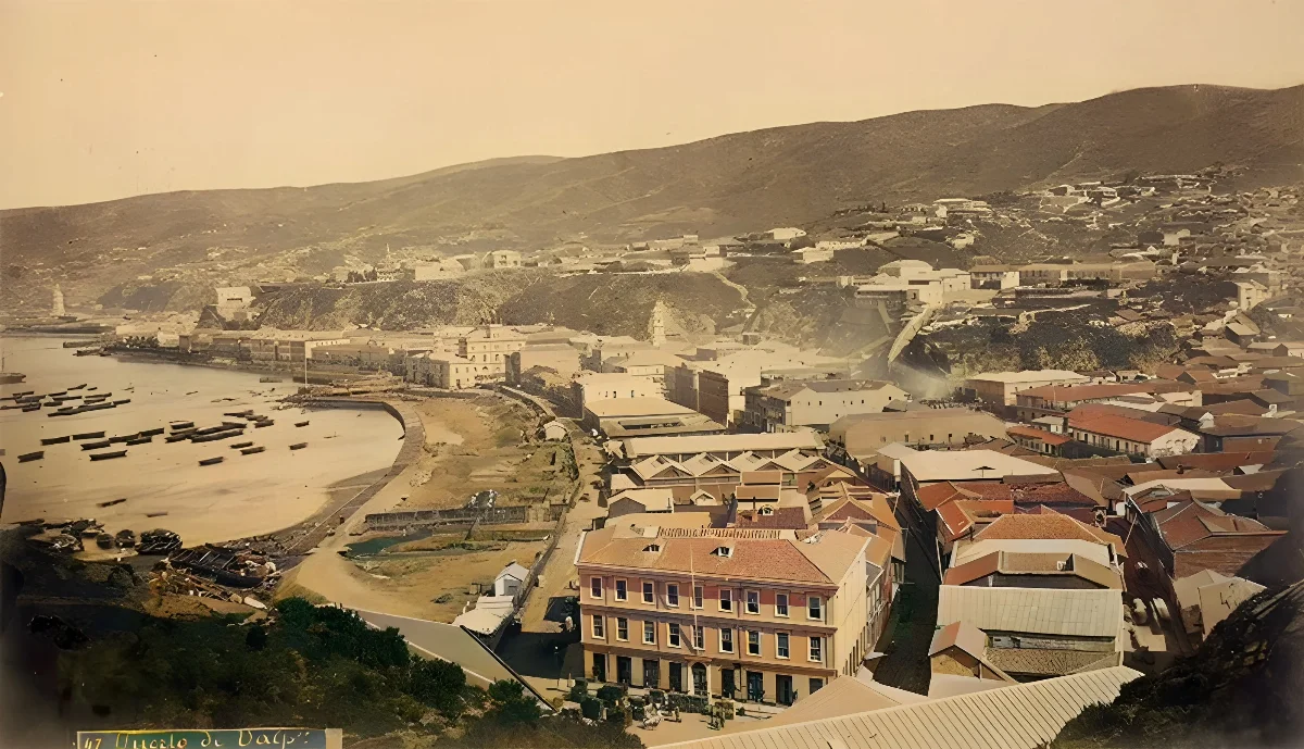 Valparaíso ca. 1877 — Valparaíso — 1870 | Chile de Ayer