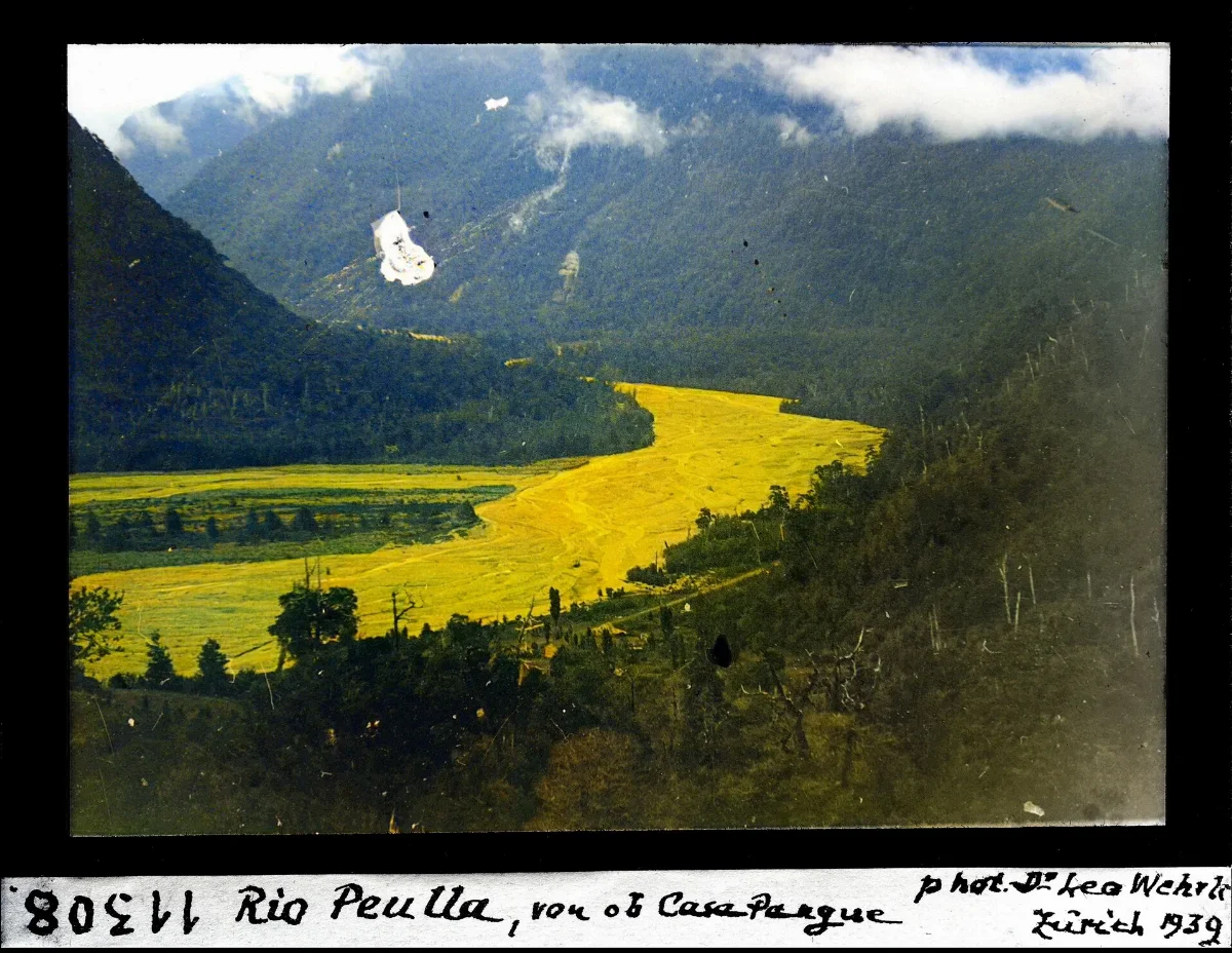 Rio Peulla, vom ob Casa Pangue — Puerto Montt — 1939 | Chile de Ayer