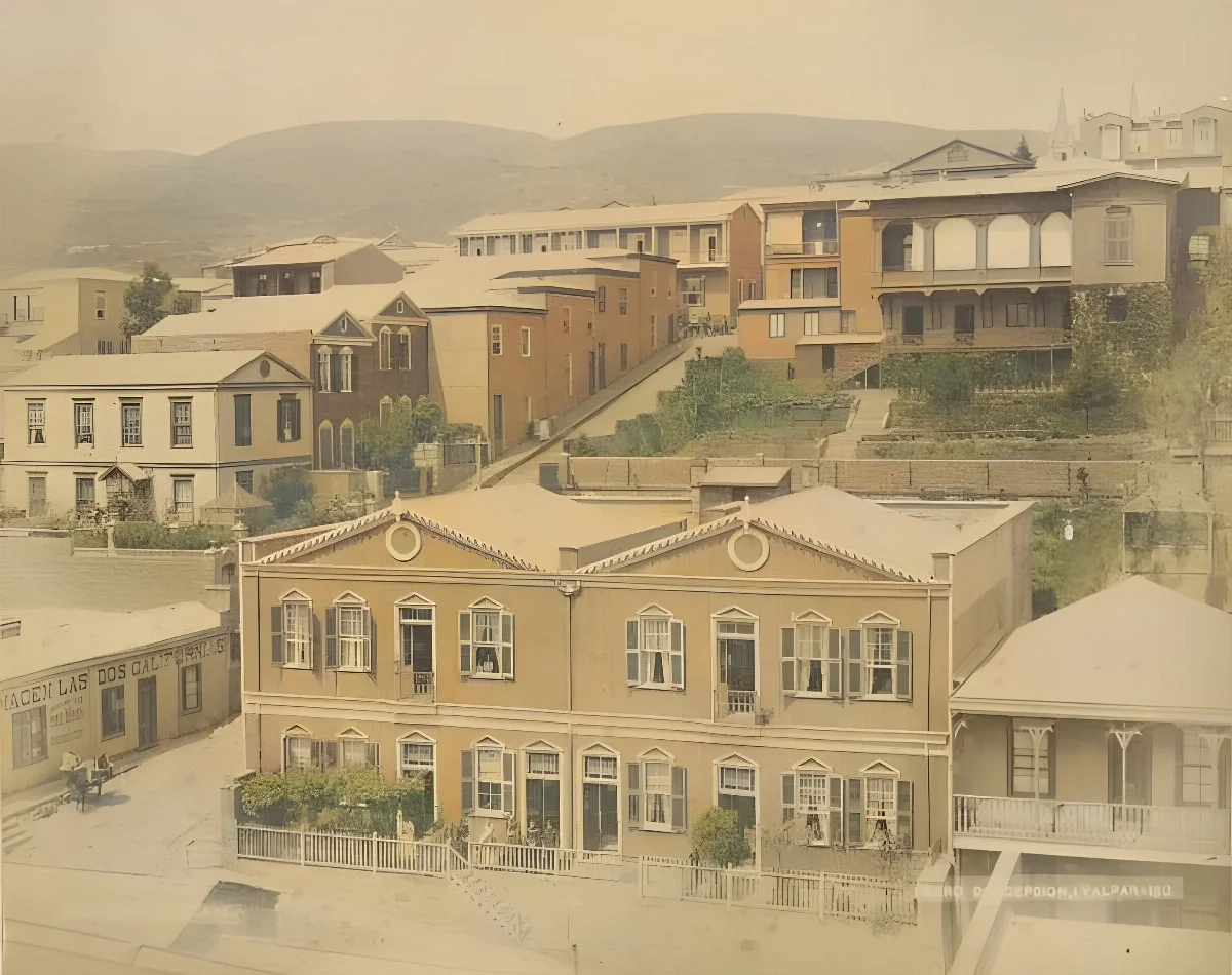Cerro Concepción de Valparaíso, 1888 — 1888 | Chile de Ayer