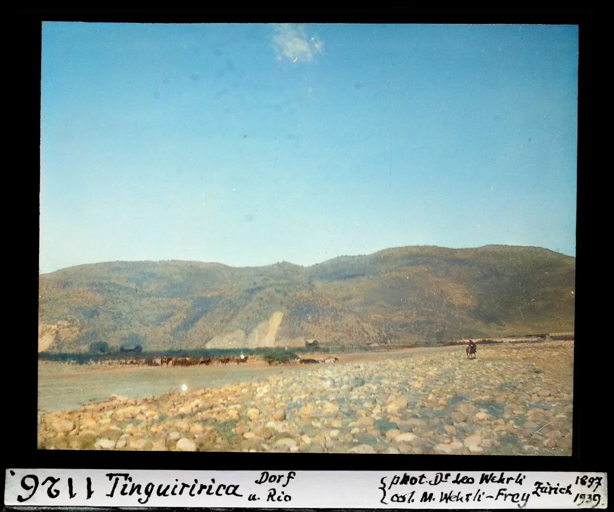 Tinguiririca Dorf und Rio — 1897 | Chile de Ayer