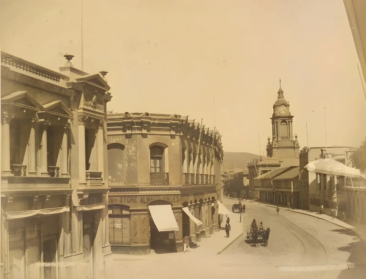 Calle Condell de Valparaíso en 1888 — 1888 | Chile de Ayer