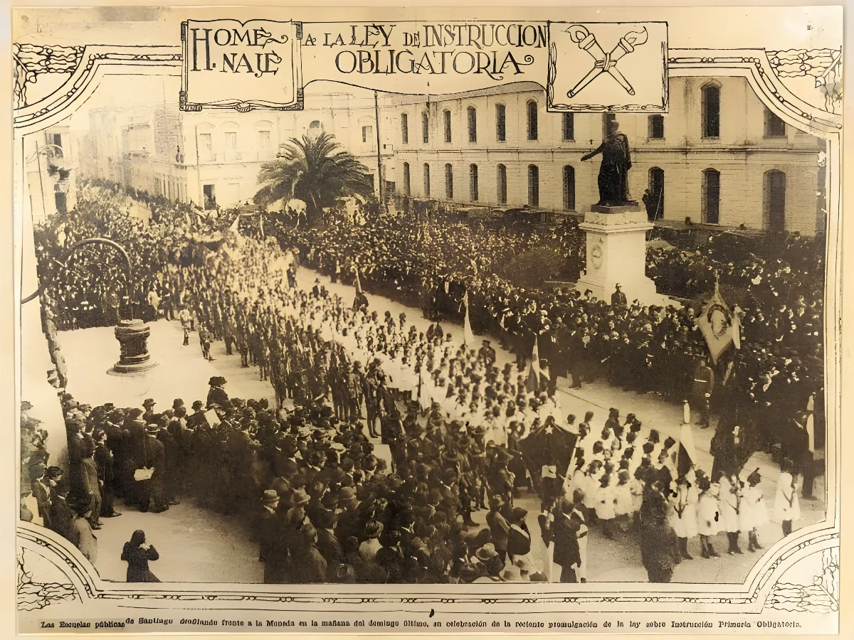 Chile - Ley de Instrucción Primaria Obligatoria 1920 — 1920 | Chile de Ayer