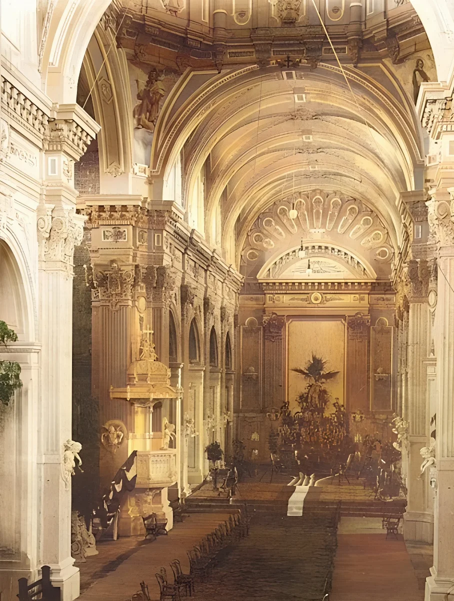 Iglesia de la Matriz, talca en 1890 — 1890 | Chile de Ayer