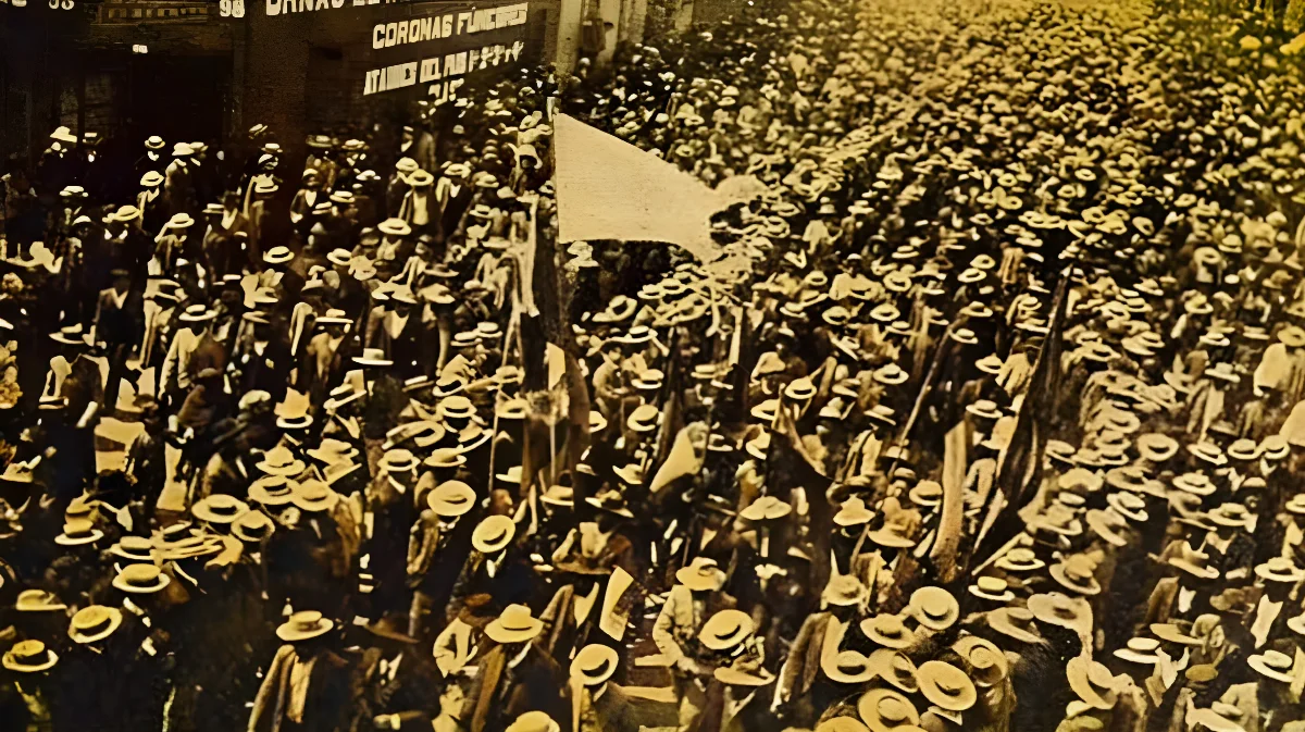 Marcha obrera en Iquique, 1907 — 1907 | Chile de Ayer