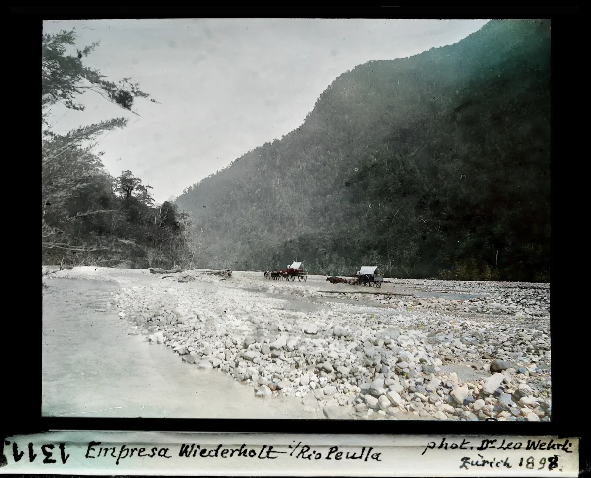 Río Peuilla, Empresa Wiederholt — aprox. 1898–1940 | Chile de Ayer