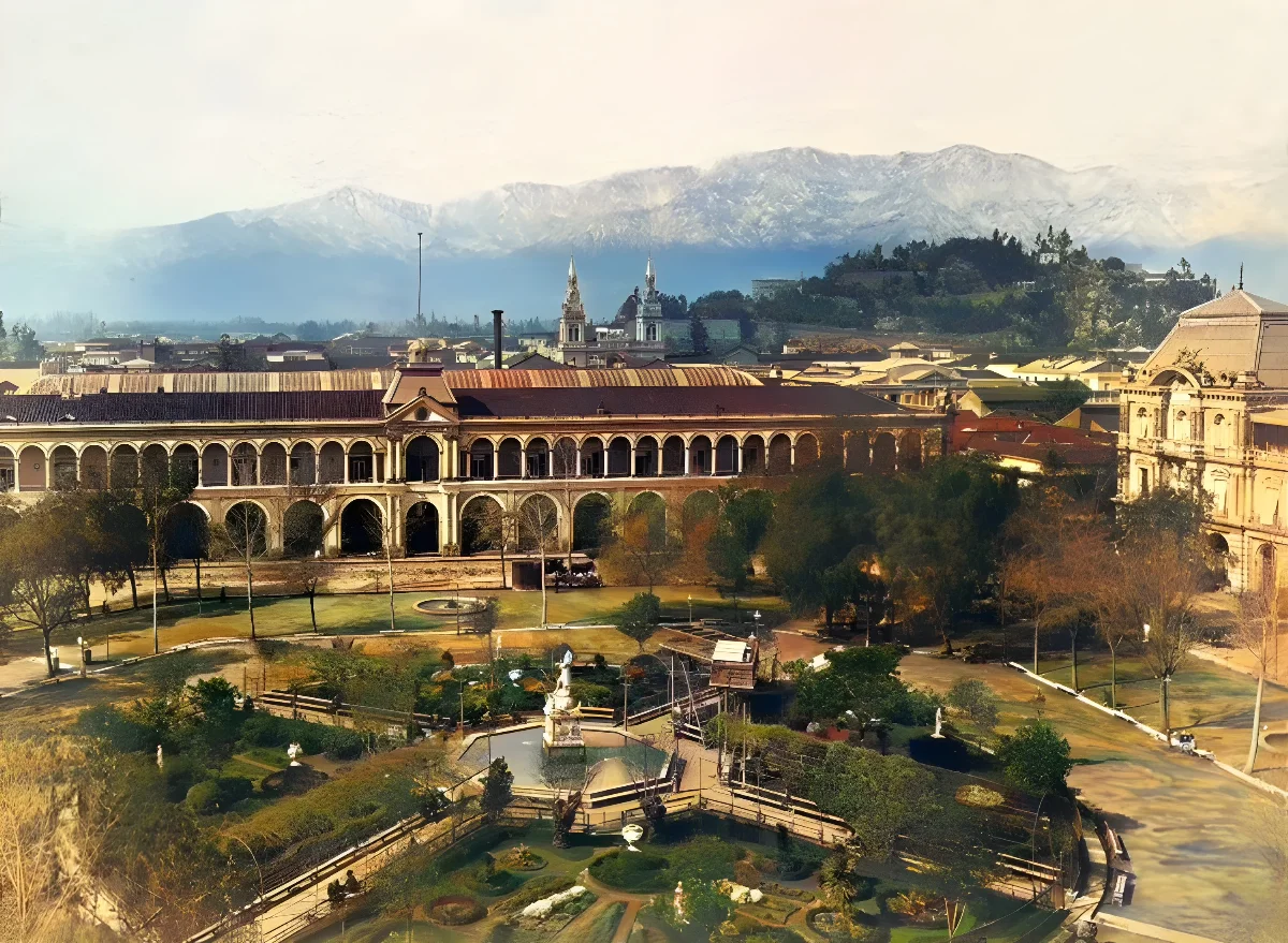 Plaza de Armas de Santiago alrededor del año 1890 — 1890 | Chile de Ayer