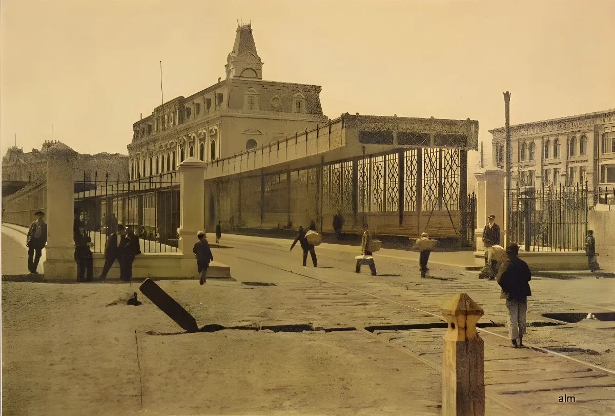La Estación Bellavista de Valparaíso en 1904 — 1904 | Chile de Ayer