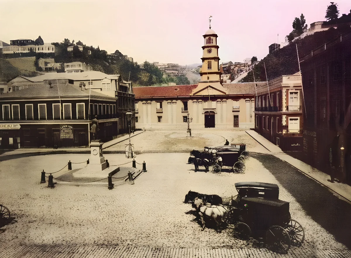 Plaza de la Intendencia de Valparaíso, ca. 1900 — 1900 | Chile de Ayer