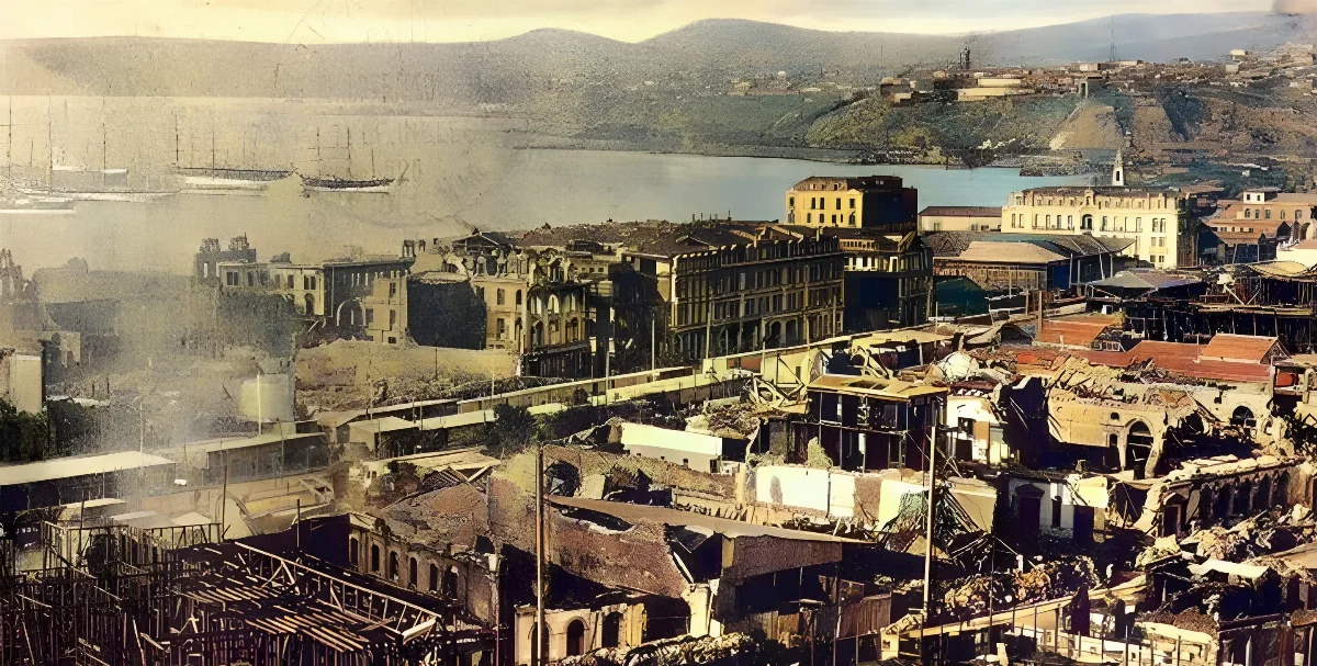 Valparaíso después del terremoto de 1906 — 1906 | Chile de Ayer