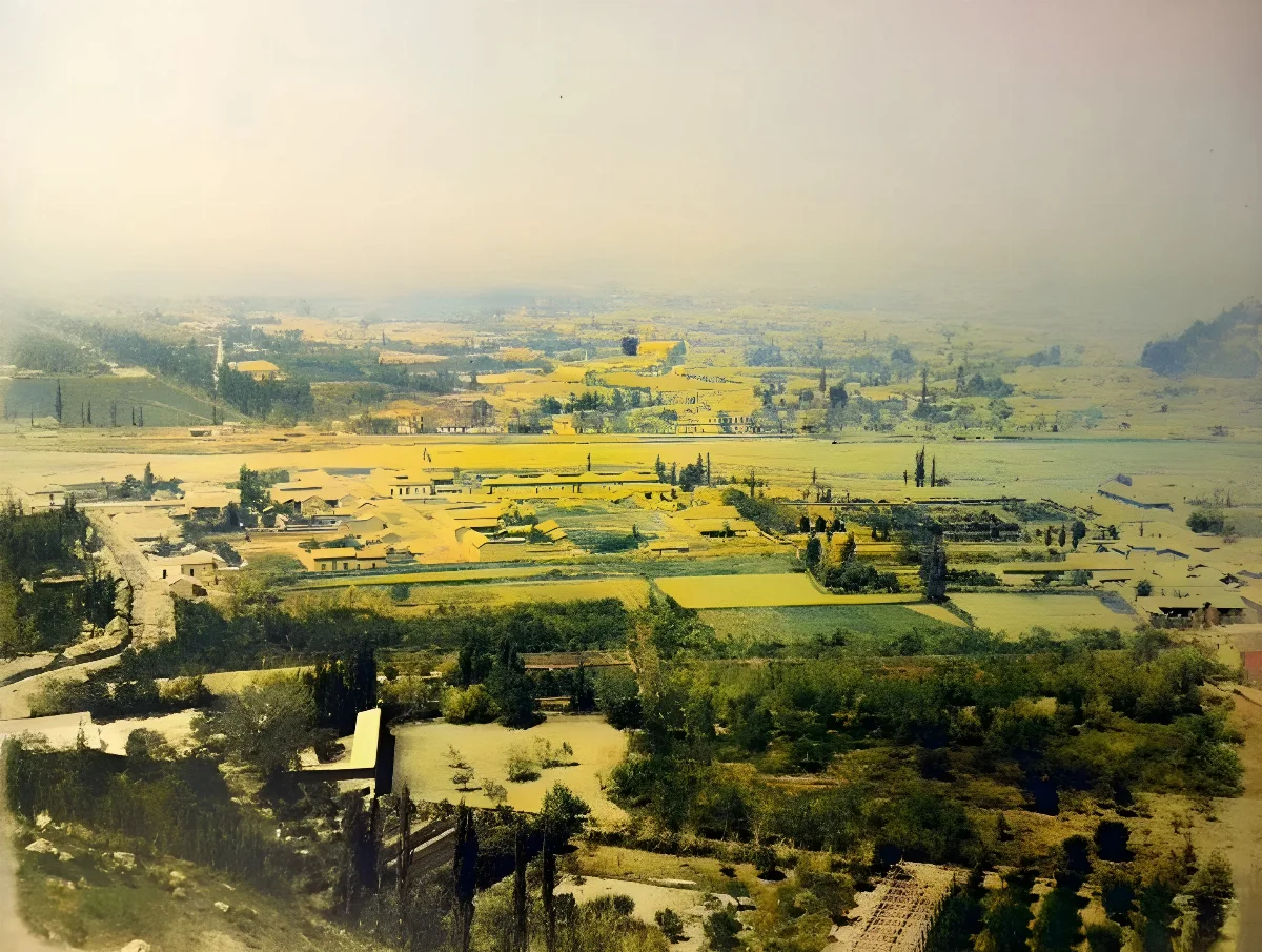 Una vista de Santiago en el año 1883. — 1883 | Chile de Ayer