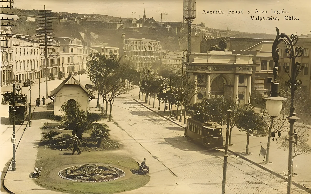 Avenida Brasil de Valparaíso a principios de Siglo XX — 1900 | Chile de Ayer