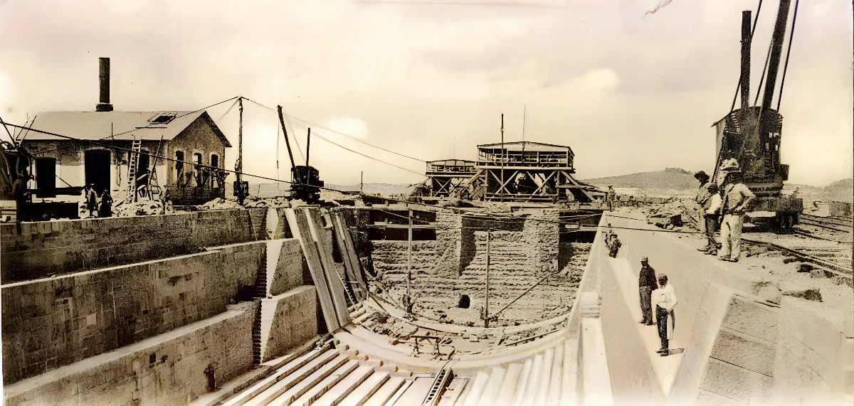 Dique de Talcahuano, principios del 1900. — 1900 | Chile de Ayer