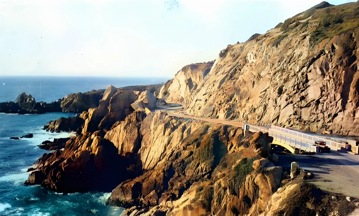 Camino costero Viña a Concón en los años 20s — Camino Costero Viña-Concón — 1920 | Chile de Ayer