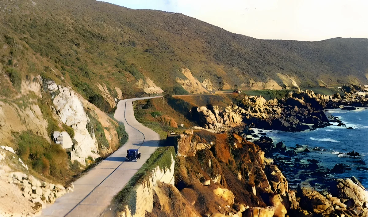 Camino Viña Concón 1920 — 1920 | Chile de Ayer