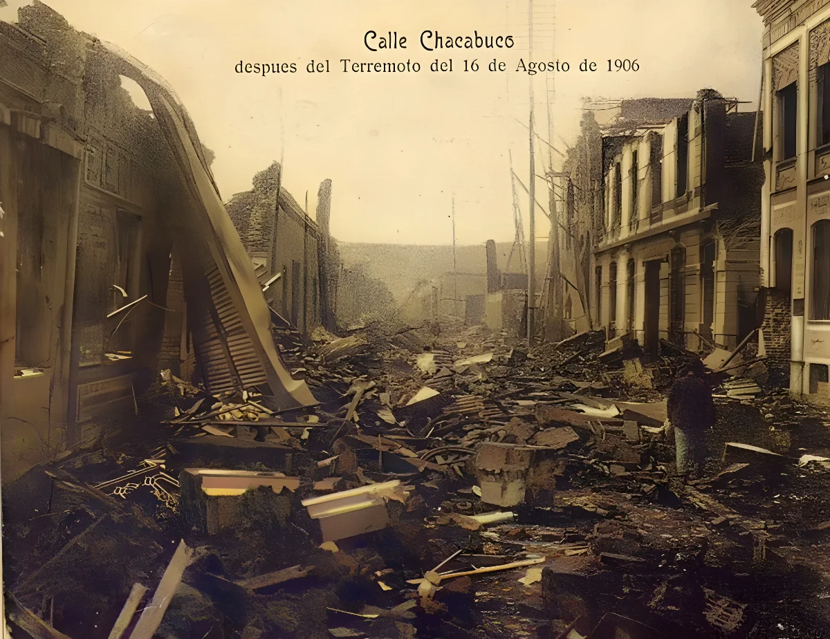 Calle Chacabuco en  1906 — Calle Chacabuco — 1906 | Chile de Ayer