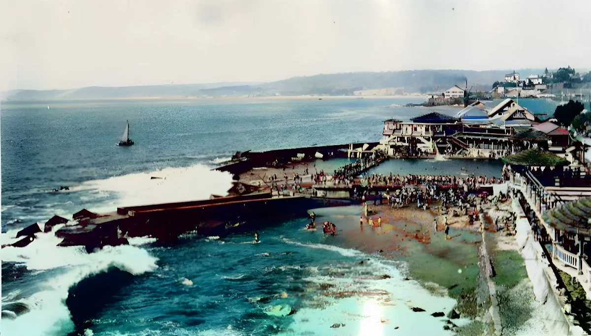 Balneario El Recreo de Viña del Mar en 1920 — Balneario Recreo — 1920 | Chile de Ayer