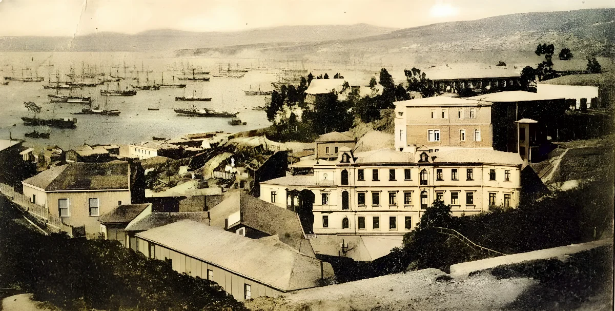 Bahía de Valparaíso, 1899. — 1899 | Chile de Ayer