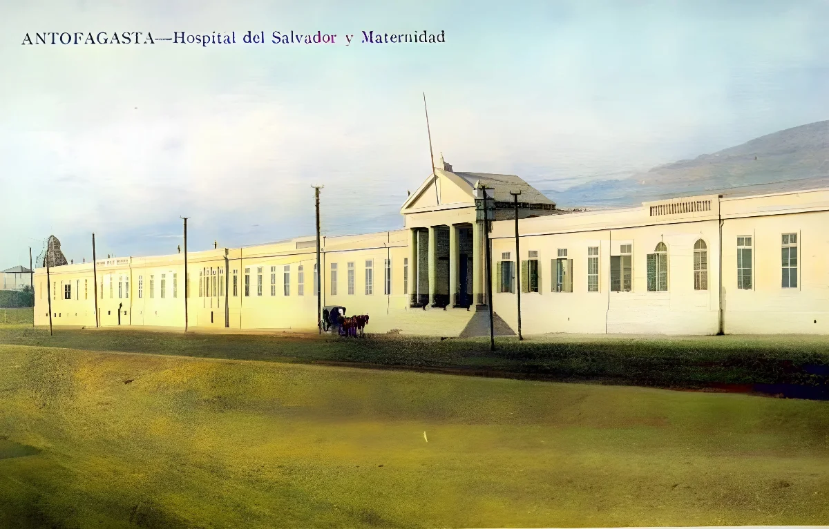 Hospital del Salvador y Maternidad de Antofagasta en 1873 — 1873 | Chile de Ayer