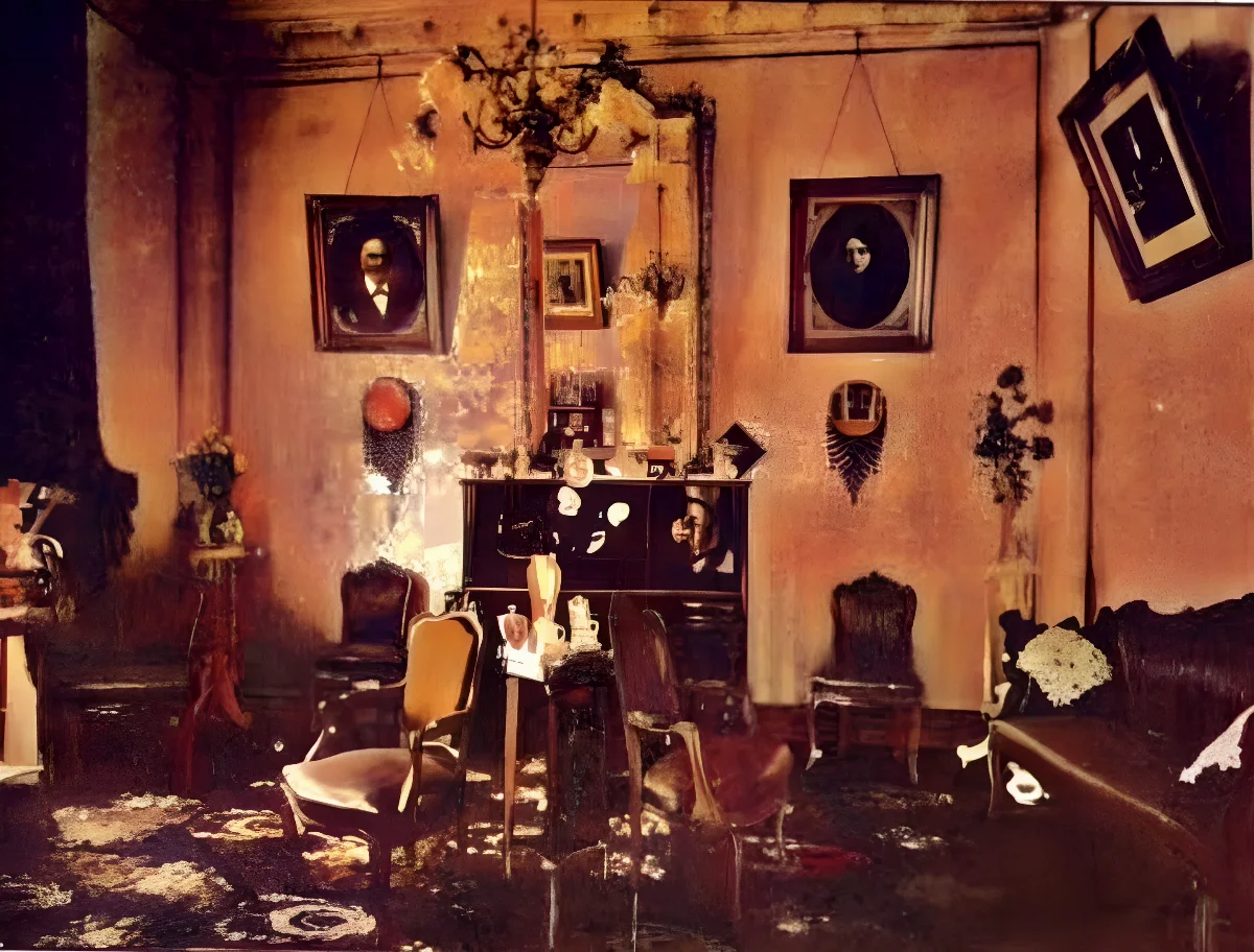 Salon Casa Eduardo Perez Cangas 1915 — 1915 | Chile de Ayer