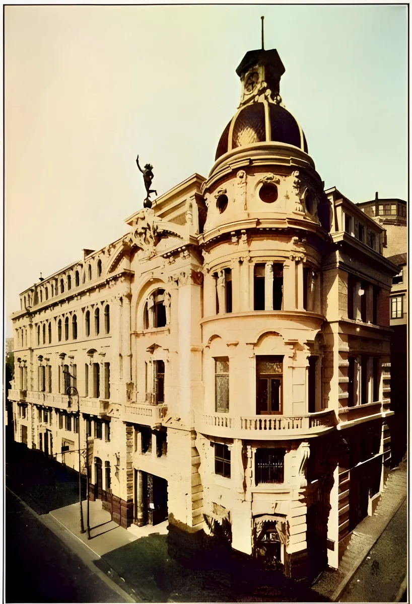 Edificio El Mercurio de Valparaíso, en 1908. — 1908 | Chile de Ayer