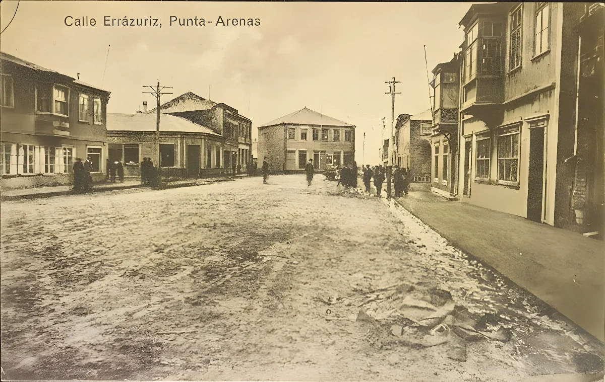 Calle Errázuriz de Punta Arenas — 1900 | Chile de Ayer