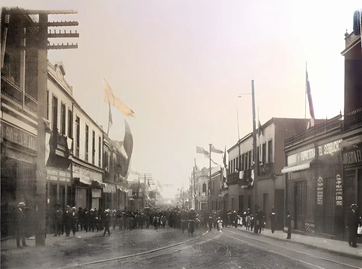 Calle Prat 1921 — 1921 | Chile de Ayer