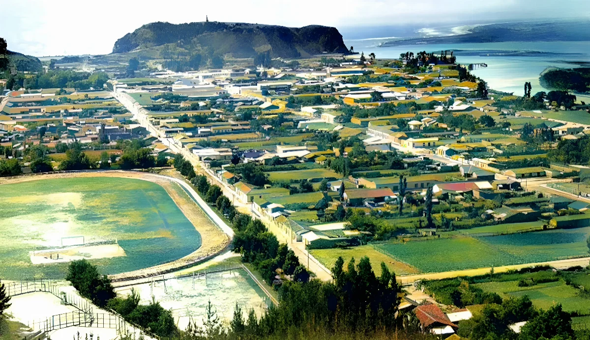 Panorámica de Constitución alrededor de 1910 — Constitución — 1910 | Chile de Ayer
