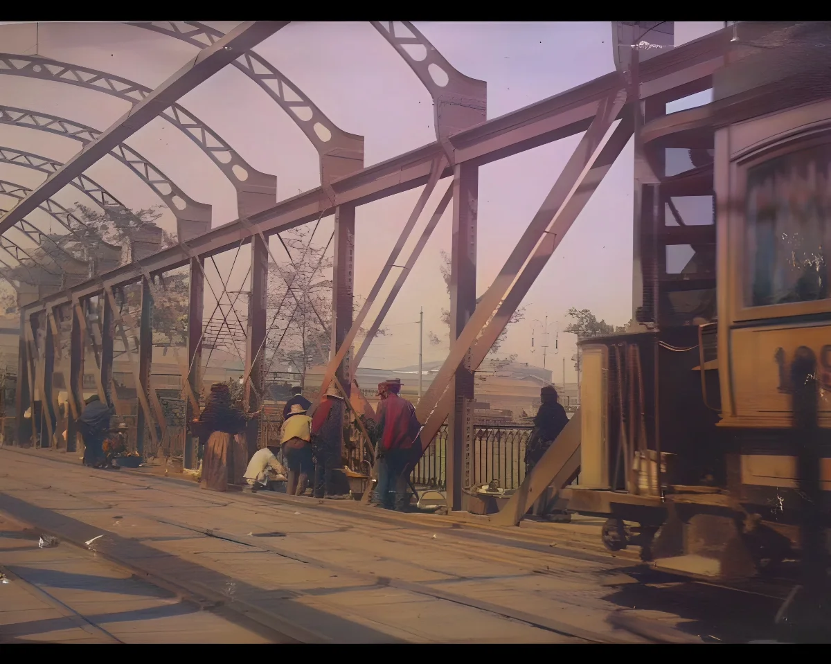 Puente de Los Carros, a principios de Siglo XX — Puente de los Carros — 1900 | Chile de Ayer