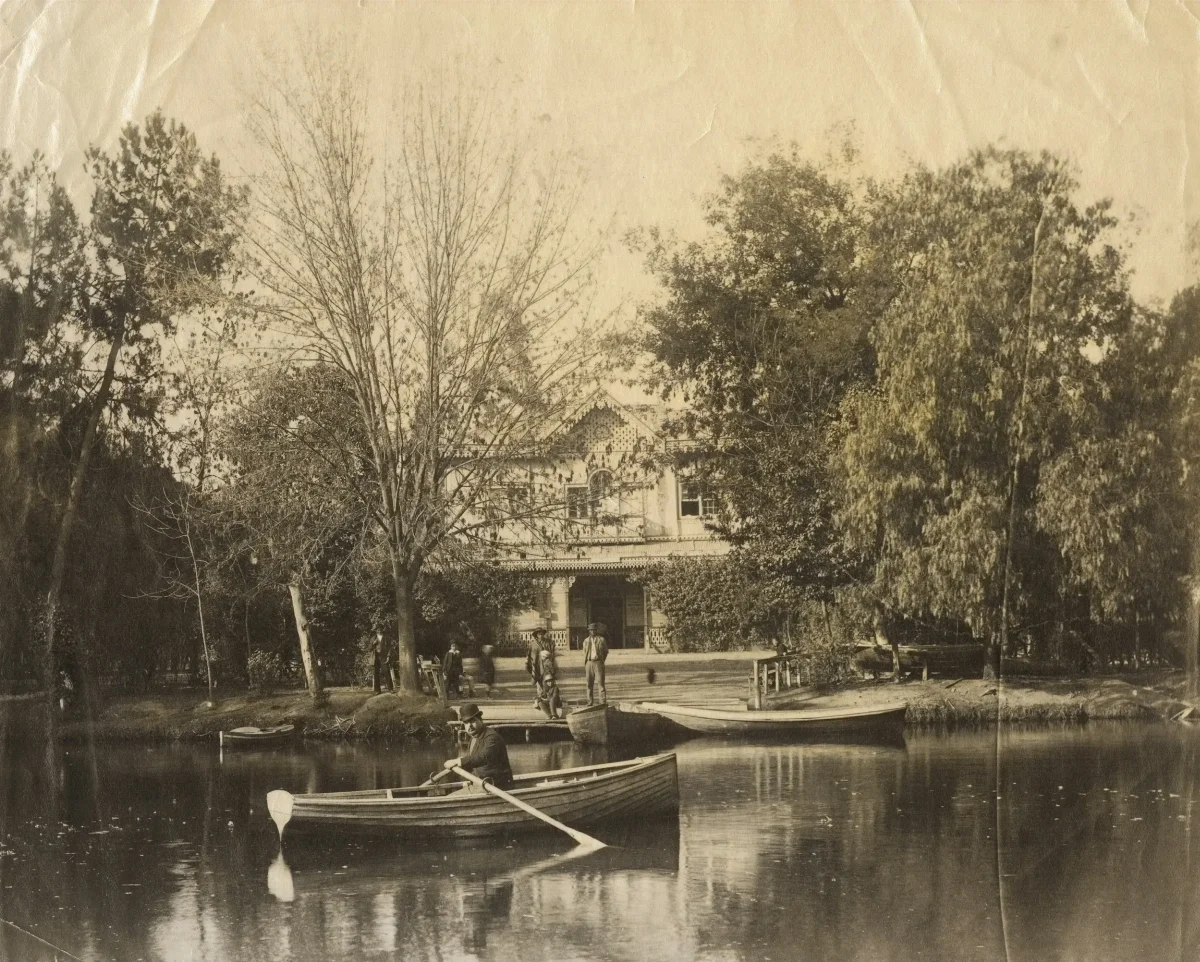 Laguna del Parque Forestal en los años 20s — Laguna del Parque Forestal — 1920 | Chile de Ayer