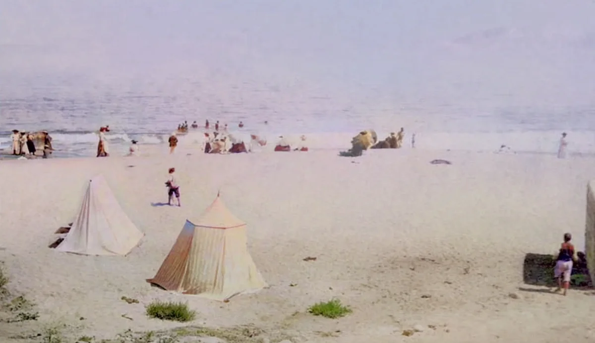 Playa de Zapallar en 1905 — Playa de Zapallar — 1905 | Chile de Ayer