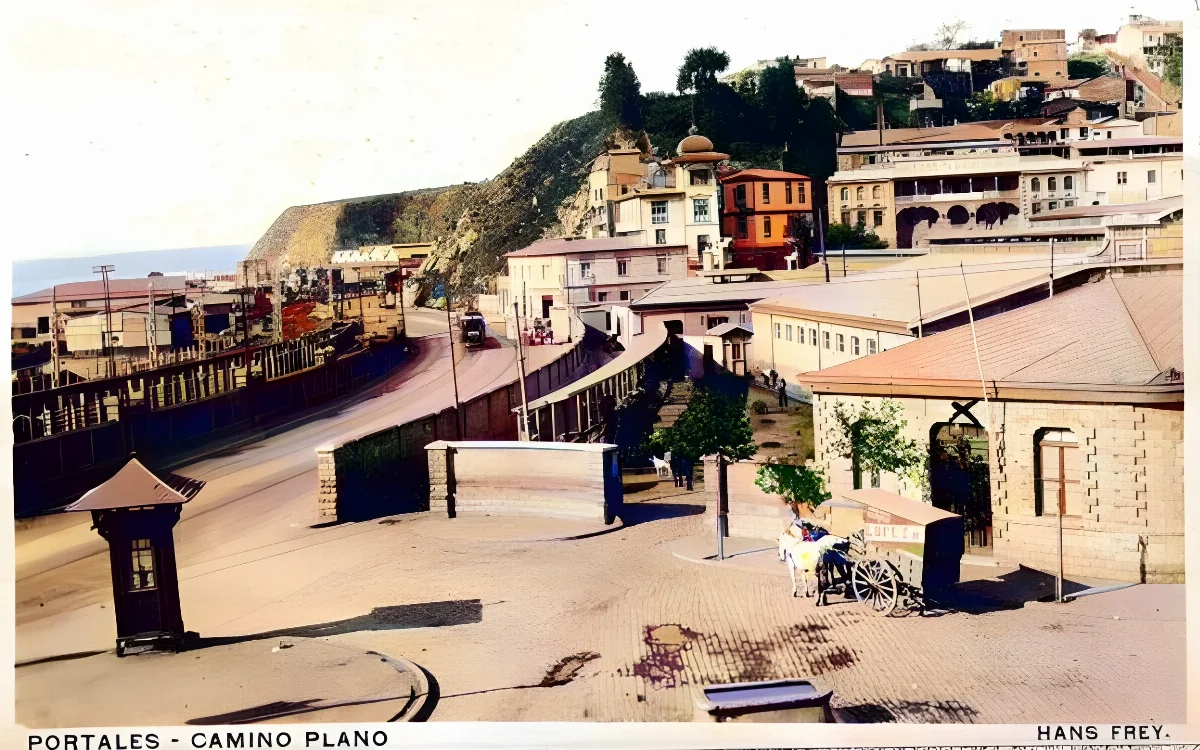 Estación Matadero de Valparaíso en 1910 — Estación Matadero — 1910 | Chile de Ayer