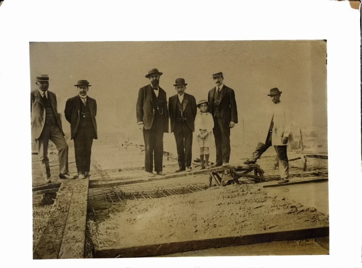 Facultad de Ingeniería U. de Chile en construcción, 1911 — 1911 | Chile de Ayer