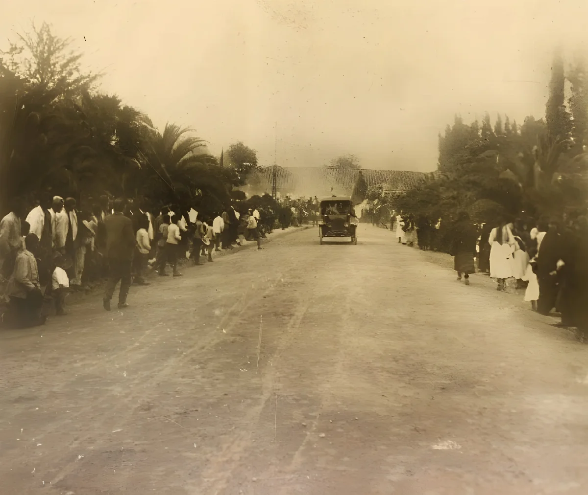 Primer auto en Calleuque, 1920 — Calleuque — 1920 | Chile de Ayer