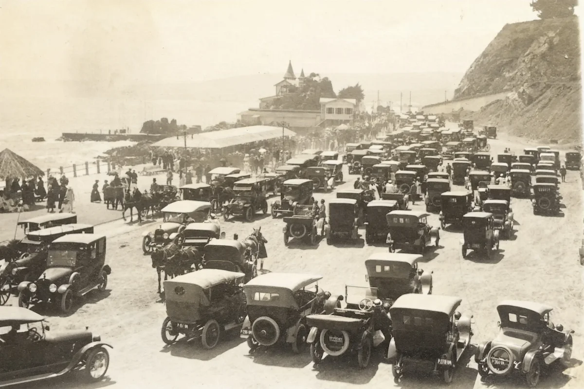 Sector miramar de Viña de Mar en 1930 — Playa Miramar — 1918 | Chile de Ayer
