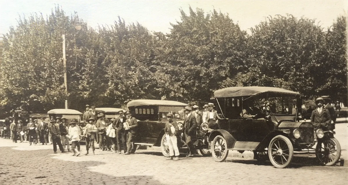 Plaza de Concepción en 1918 — Plaza Condell — 1918 | Chile de Ayer