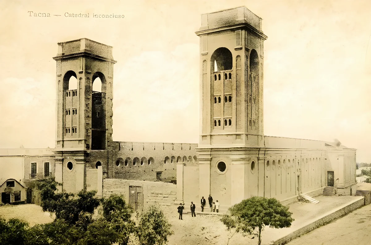 Catedral de Tacna en 1911 — 1911 | Chile de Ayer