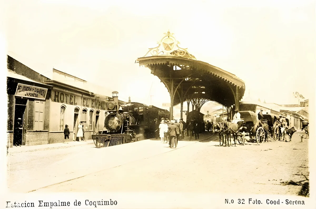 Estación empalme de Coquimbo, circa. 1910 — 1910 | Chile de Ayer
