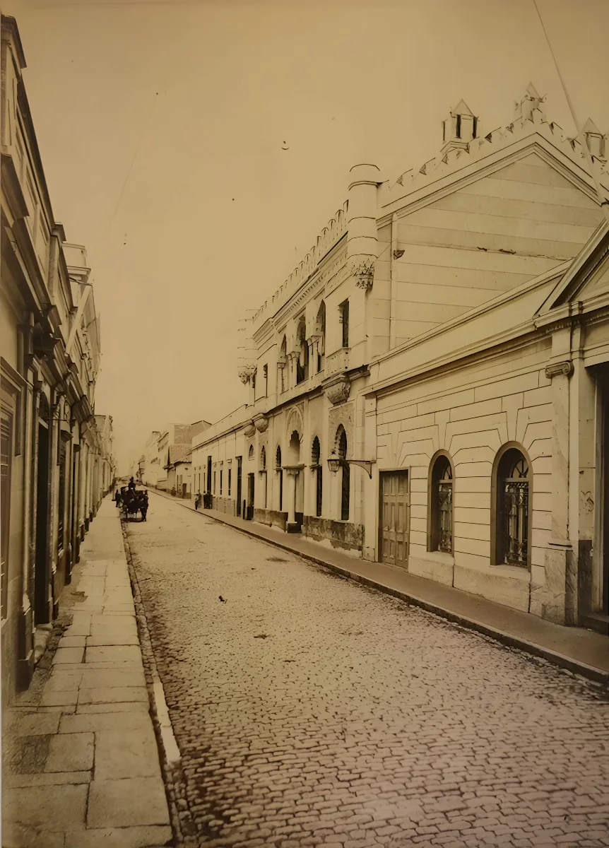 Santiago, calle La Compañía 1900 — 1900 | Chile de Ayer